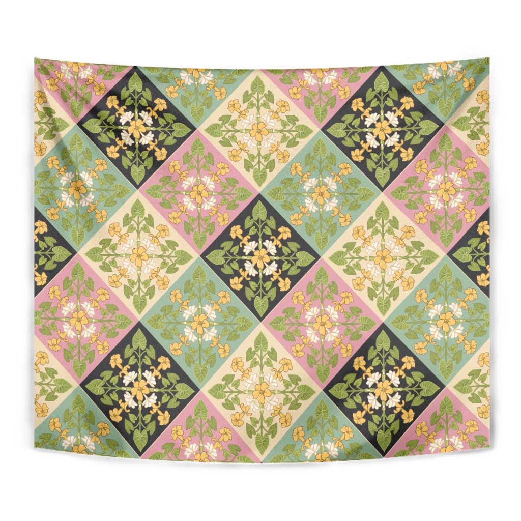 Seamless Pattern Puakenikeni and Kalo Tapestry - Polynesian Pride