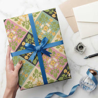 Seamless Pattern Puakenikeni and Kalo Wrapping Paper LT9 - Polynesian Pride