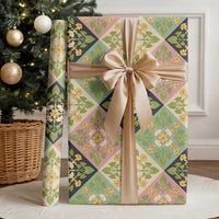 Seamless Pattern Puakenikeni and Kalo Wrapping Paper LT9 - Polynesian Pride