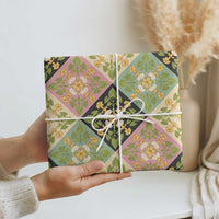 Seamless Pattern Puakenikeni and Kalo Wrapping Paper LT9 - Polynesian Pride