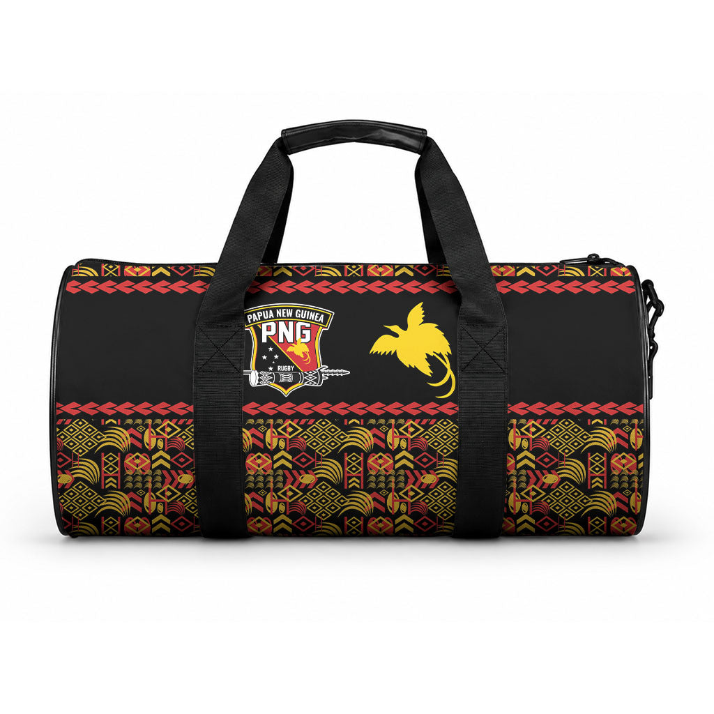 Papua New Guinea Kumuls Duffle Bag Bird of Paradise Black Version
