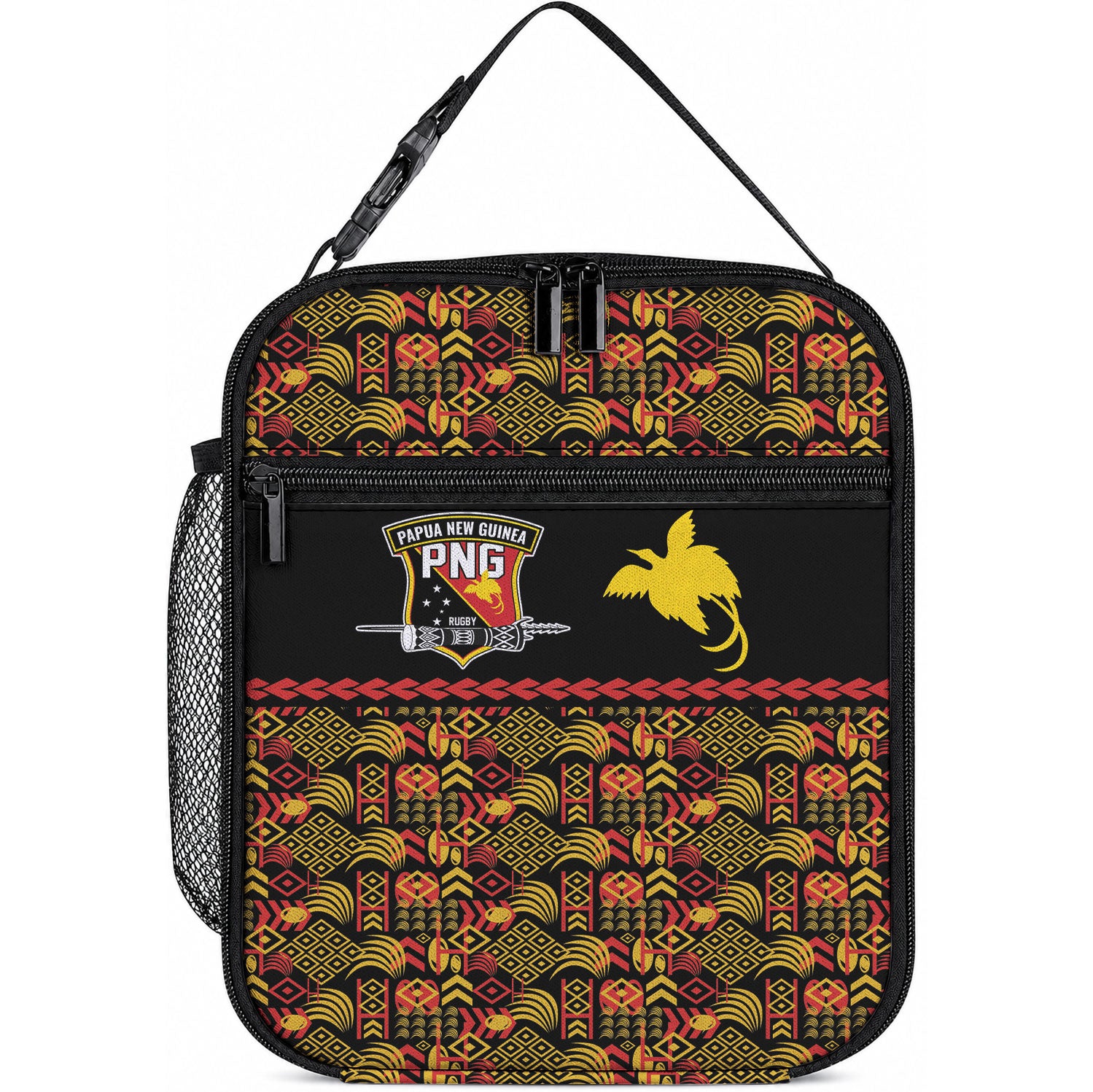 Papua New Guinea Kumuls Lunch Bag Bird of Paradise Black Version