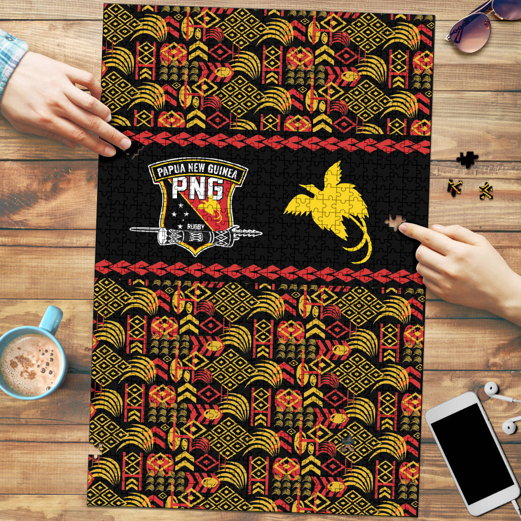 Papua New Guinea Kumuls Puzzle Bird of Paradise Black Version
