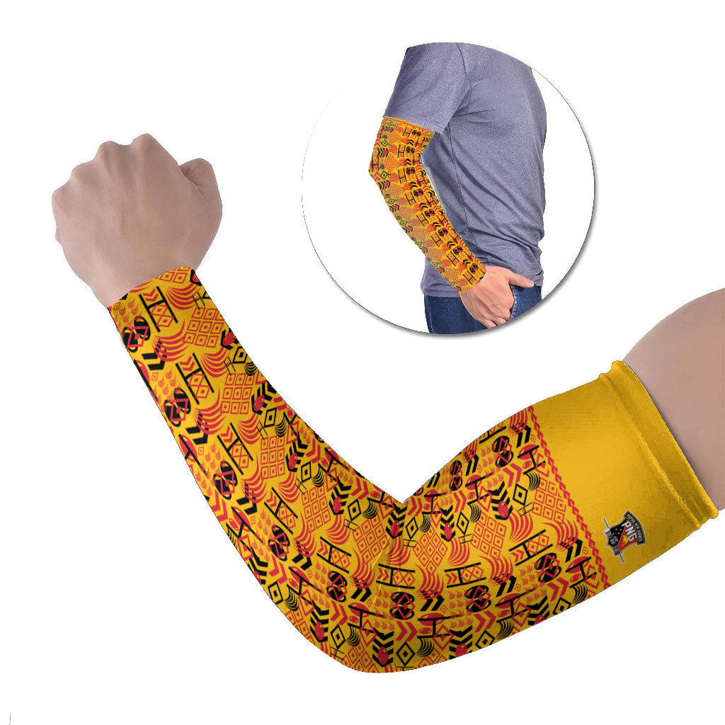 Papua New Guinea Kumuls Arm Sleeves Bird of Paradise Gold Version