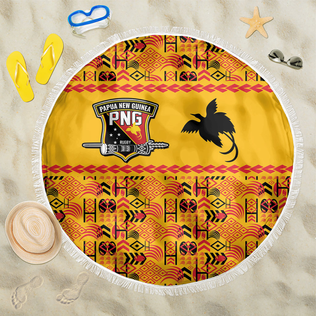Papua New Guinea Kumuls Beach Blanket Bird of Paradise Gold Version