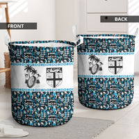 Fiji Bati Laundry Basket Bati Island Warrior Geometry LT9 - Polynesian Pride