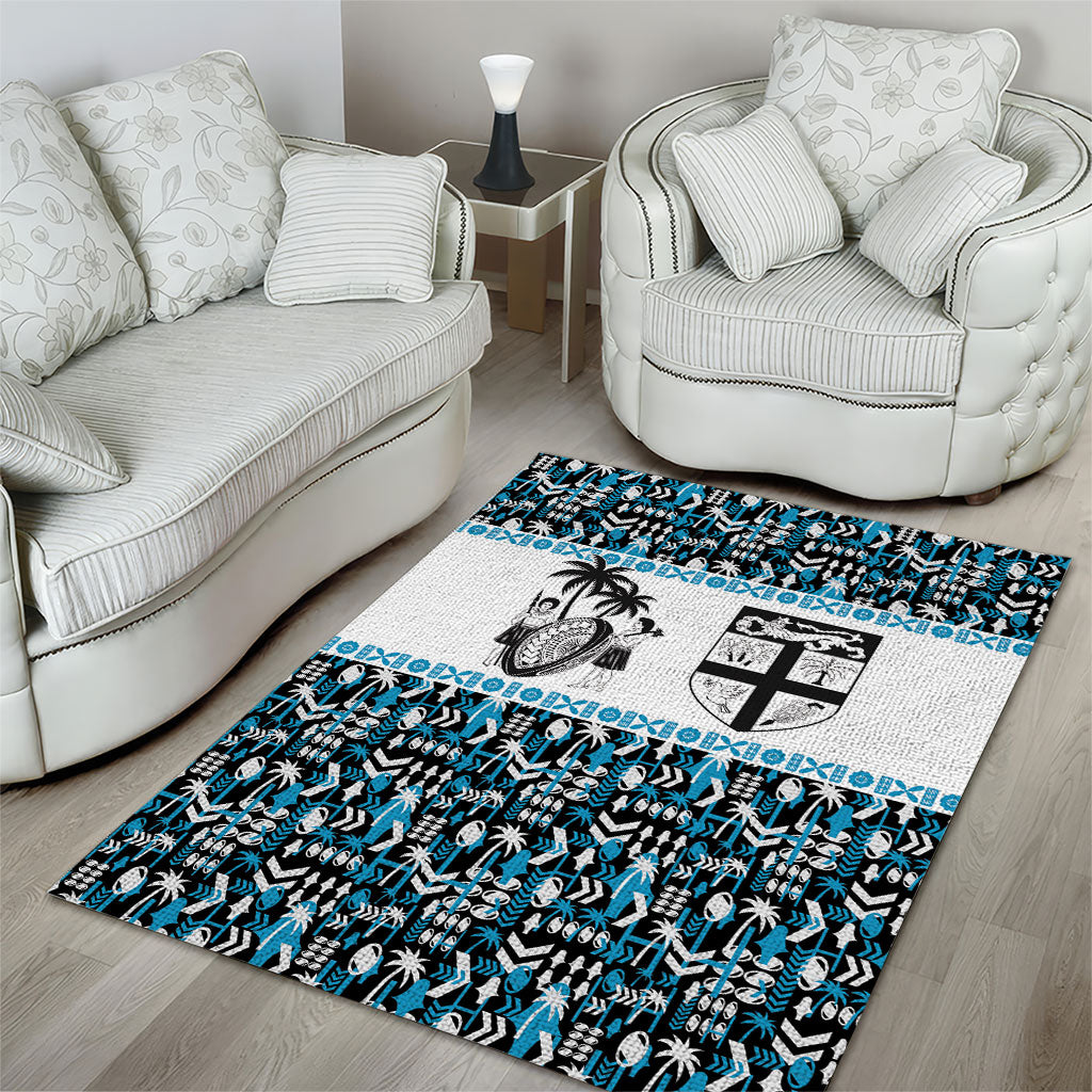 Fiji Bati Area Rug Bati Island Warrior Geometry LT9 - Polynesian Pride