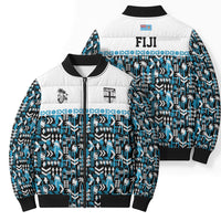 Fiji Bati Bomber Puffer Jacket Bati Island Warrior Geometry LT9 - Polynesian Pride