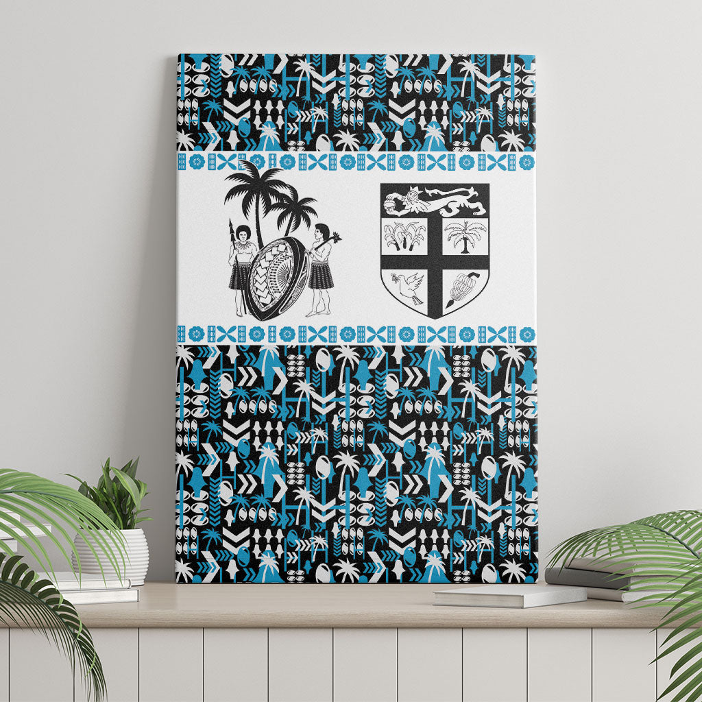 Fiji Bati Canvas Wall Art Bati Island Warrior Geometry