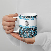 Fiji Bati Ceramic Mug Bati Island Warrior Geometry LT9 - Polynesian Pride