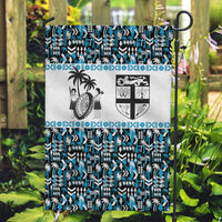 Fiji Bati Garden Flag Bati Island Warrior Geometry LT9 Garden Flag Blue - Polynesian Pride