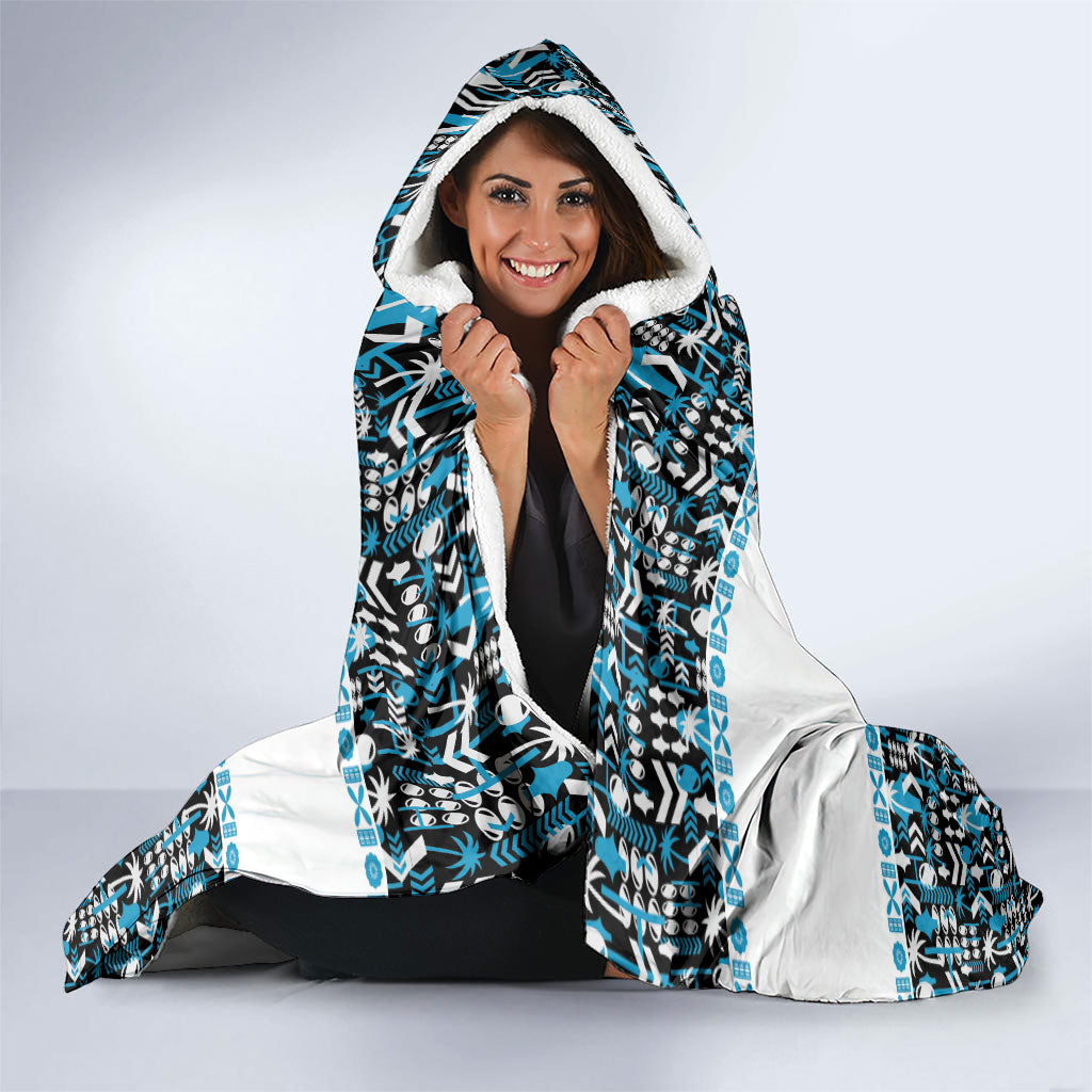 Fiji Bati Hooded Blanket Bati Island Warrior Geometry LT9 - Polynesian Pride