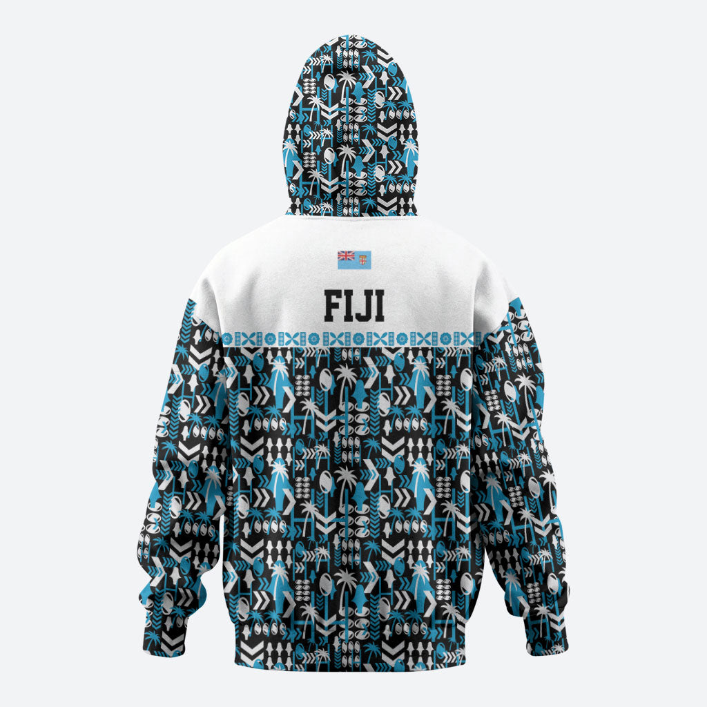 Fiji Bati Hoodie Bati Island Warrior Geometry LT9 - Polynesian Pride