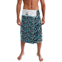 Fiji Bati Lavalava Bati Island Warrior Geometry LT9 Blue - Polynesian Pride