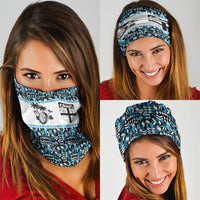 Fiji Bati Neck Gaiter Bati Island Warrior Geometry LT9 - Polynesian Pride