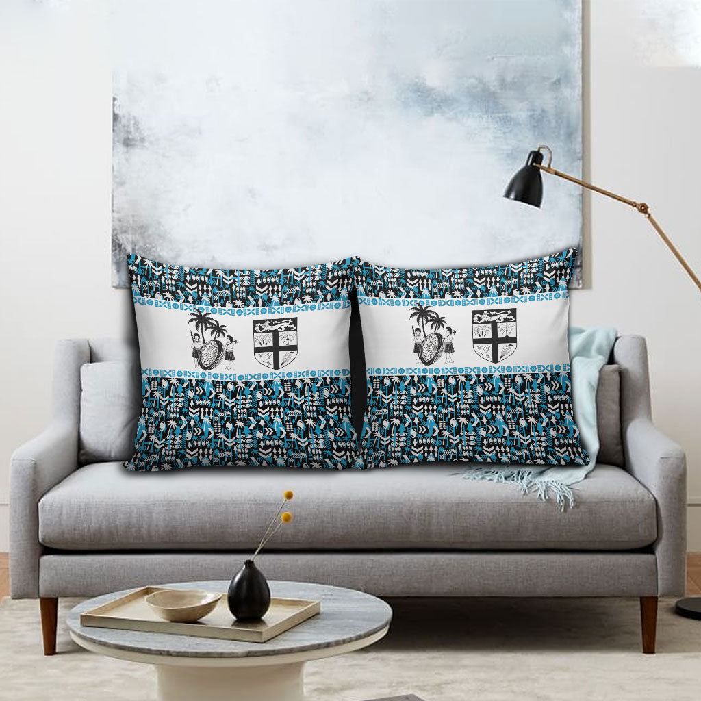 Fiji Bati Pillow Cover Bati Island Warrior Geometry LT9 - Polynesian Pride