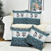 Fiji Bati Pillow Cover Bati Island Warrior Geometry LT9 - Polynesian Pride