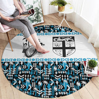 Fiji Bati Round Carpet Bati Island Warrior Geometry LT9 - Polynesian Pride