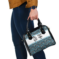 Fiji Bati Shoulder Handbag Bati Island Warrior Geometry LT9 - Polynesian Pride