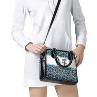 Fiji Bati Shoulder Handbag Bati Island Warrior Geometry LT9 - Polynesian Pride