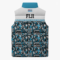 Fiji Bati Sleeveless Puffer Jacket Bati Island Warrior Geometry LT9 - Polynesian Pride