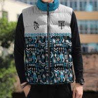Fiji Bati Sleeveless Puffer Jacket Bati Island Warrior Geometry LT9 - Polynesian Pride