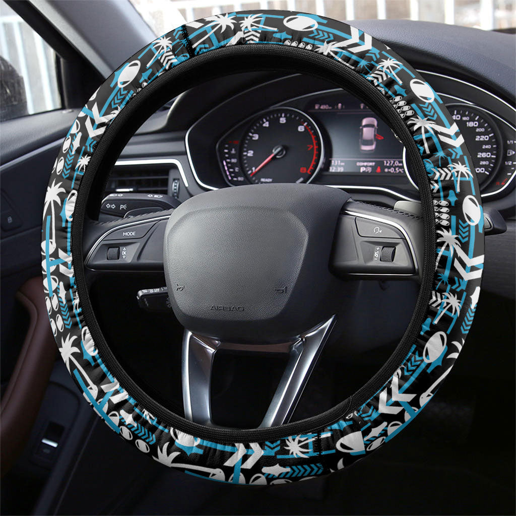 Fiji Bati Steering Wheel Cover Bati Island Warrior Geometry LT9 - Polynesian Pride
