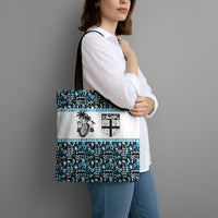 Fiji Bati Tote Bag Bati Island Warrior Geometry LT9 - Polynesian Pride