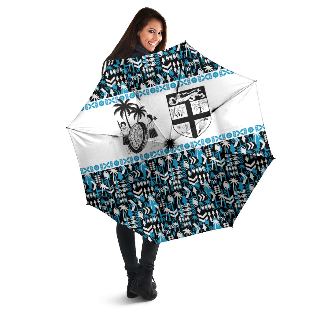 Fiji Bati Umbrella Bati Island Warrior Geometry LT9 - Polynesian Pride