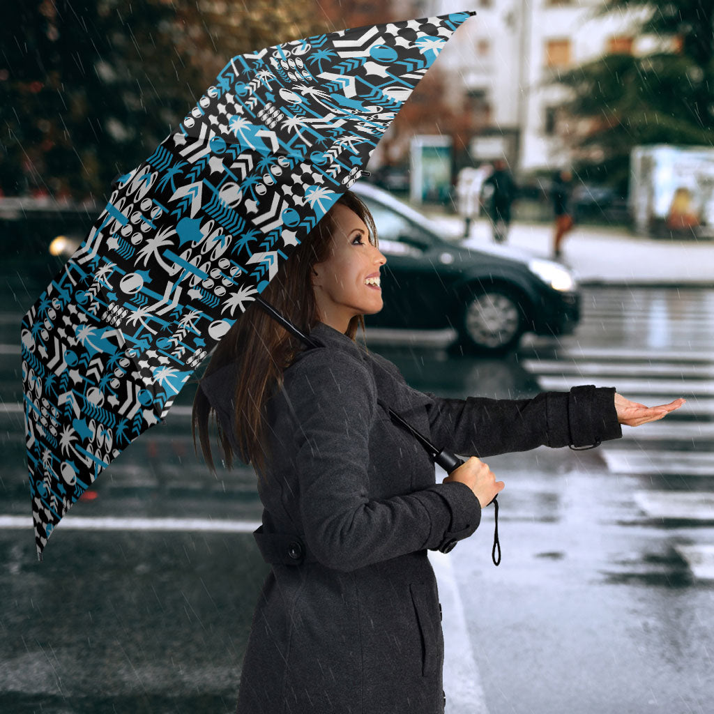 Fiji Bati Umbrella Bati Island Warrior Geometry LT9 - Polynesian Pride