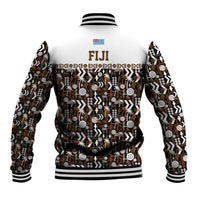 Fiji Bati Baseball Jacket Masi-inspired Tapa Pattern LT9 - Polynesian Pride