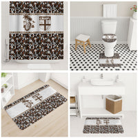 Fiji Bati Bathroom Set Masi-inspired Tapa Pattern