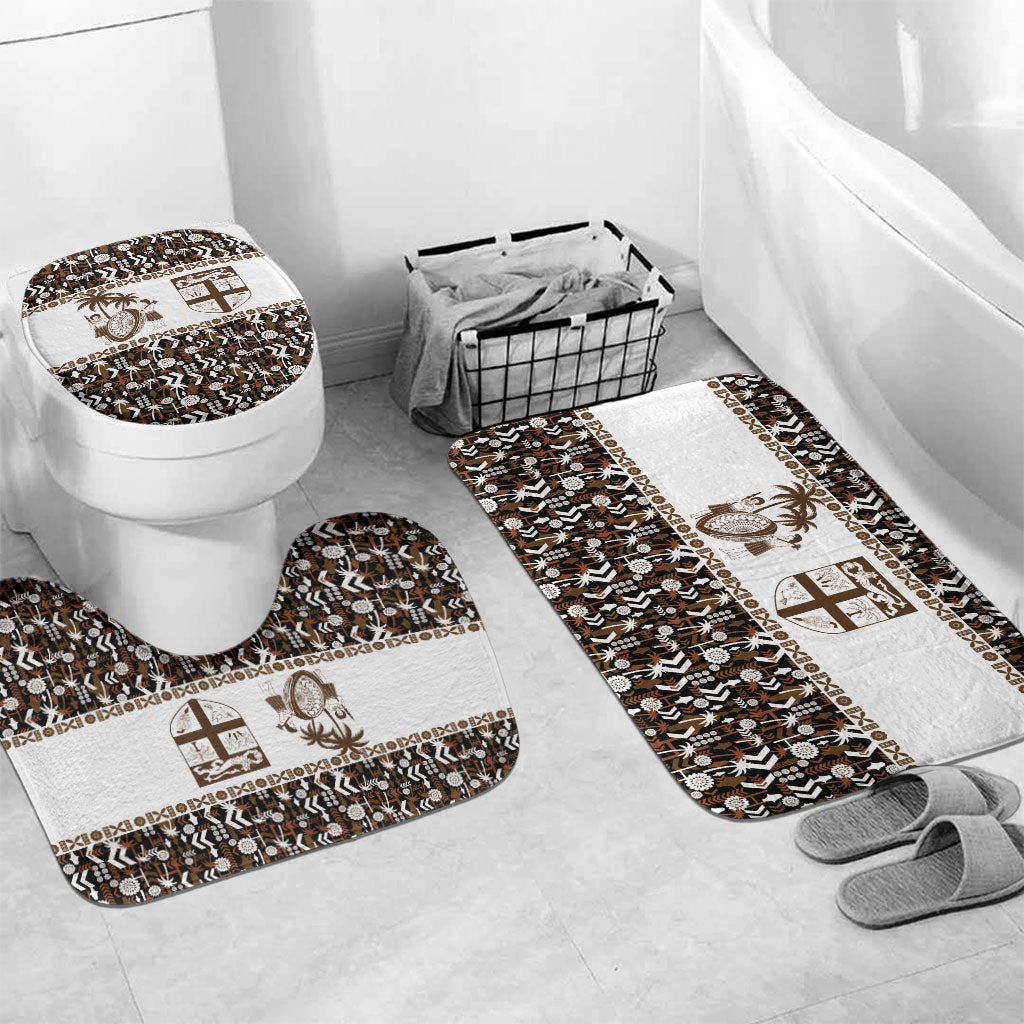 Fiji Bati Bathroom Set Masi-inspired Tapa Pattern