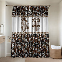 Fiji Bati Bathroom Set Masi-inspired Tapa Pattern