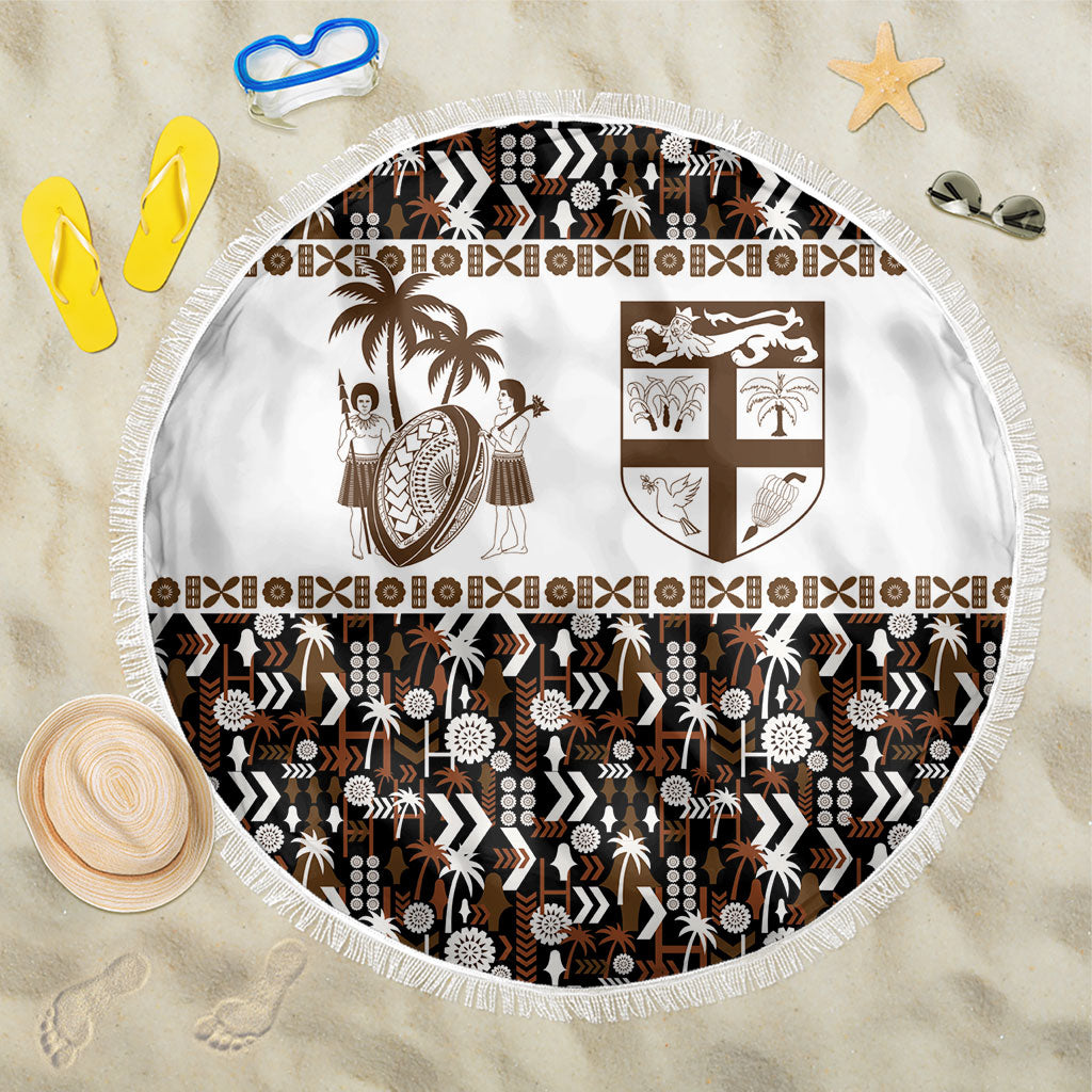 Fiji Bati Beach Blanket Masi-inspired Tapa Pattern