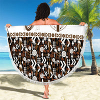 Fiji Bati Beach Blanket Masi-inspired Tapa Pattern