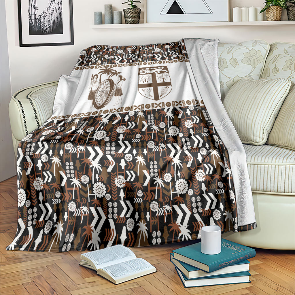 Fiji Bati Blanket Masi-inspired Tapa Pattern