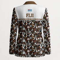 Fiji Bati Blazer Masi-inspired Tapa Pattern LT9 - Polynesian Pride