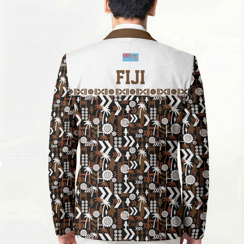 Fiji Bati Blazer Masi-inspired Tapa Pattern LT9 - Polynesian Pride