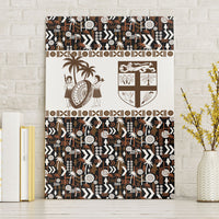 Fiji Bati Canvas Wall Art Masi-inspired Tapa Pattern