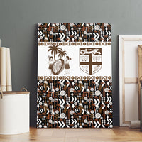 Fiji Bati Canvas Wall Art Masi-inspired Tapa Pattern