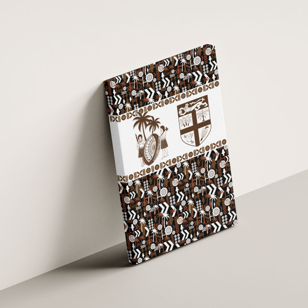 Fiji Bati Canvas Wall Art Masi-inspired Tapa Pattern