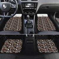 Fiji Bati Car Mats Masi-inspired Tapa Pattern LT9 Set 4pcs Brown - Polynesian Pride