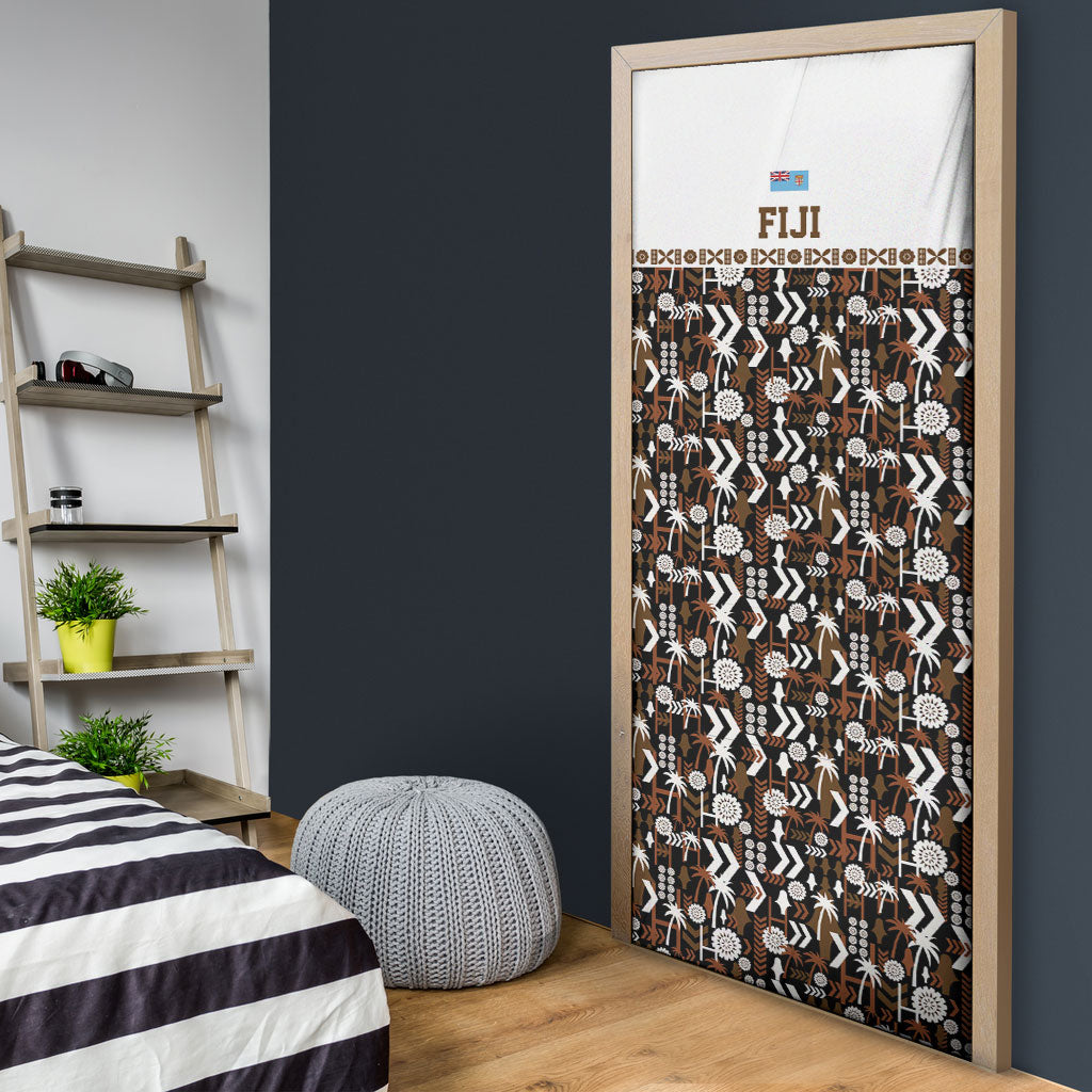 Fiji Bati Door Cover Masi-inspired Tapa Pattern LT9 - Polynesian Pride
