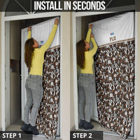 Fiji Bati Door Cover Masi-inspired Tapa Pattern LT9 - Polynesian Pride