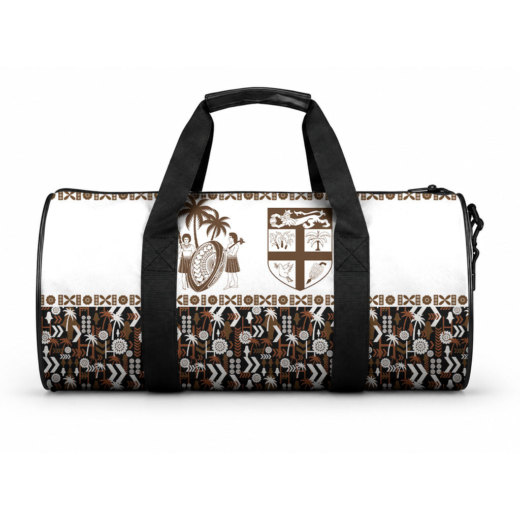 Fiji Bati Duffle Bag Masi-inspired Tapa Pattern