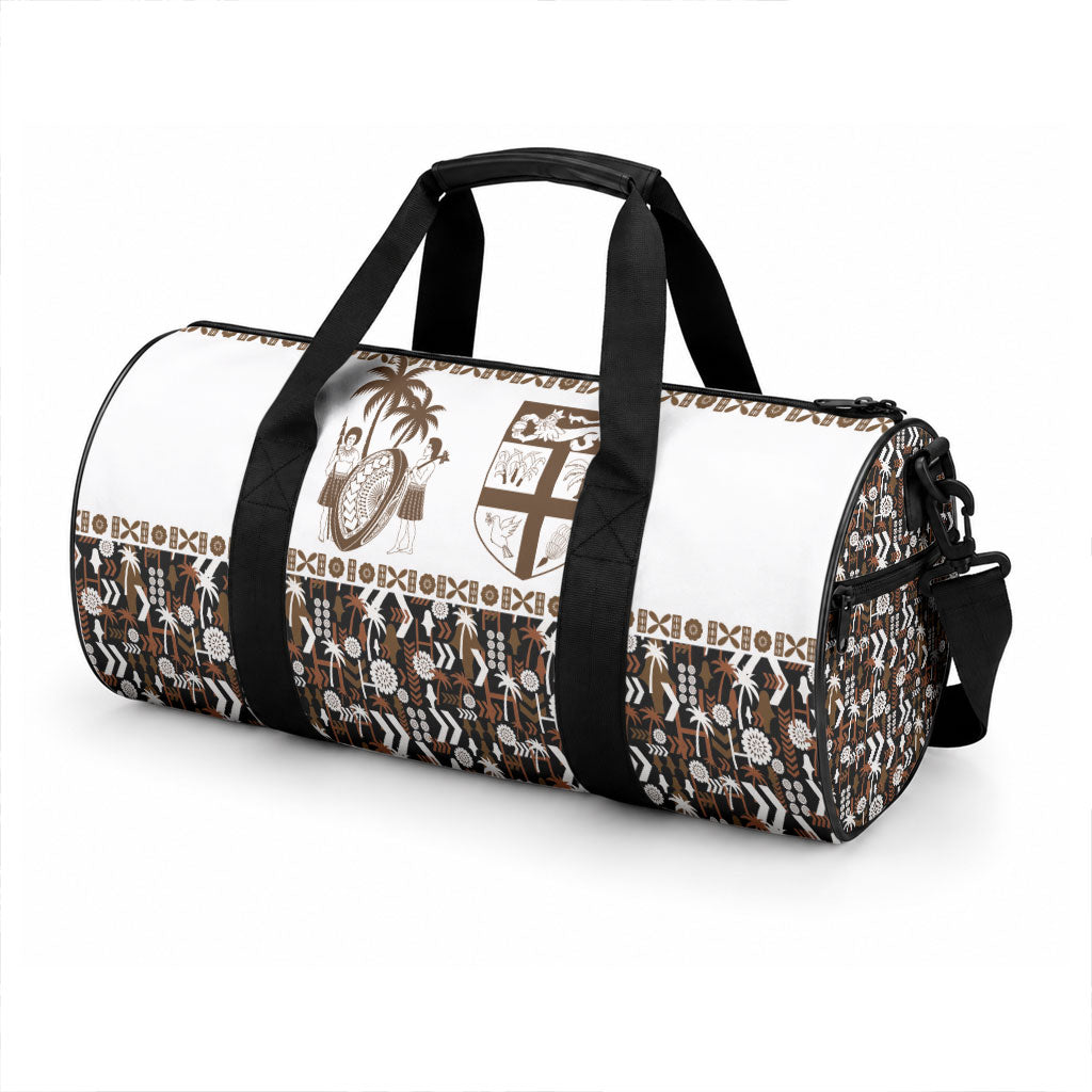 Fiji Bati Duffle Bag Masi-inspired Tapa Pattern LT9 - Polynesian Pride