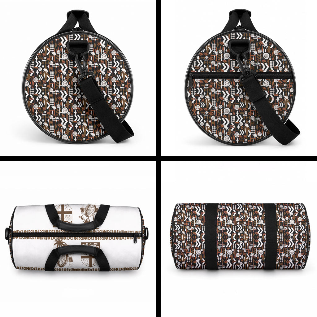 Fiji Bati Duffle Bag Masi-inspired Tapa Pattern LT9 - Polynesian Pride