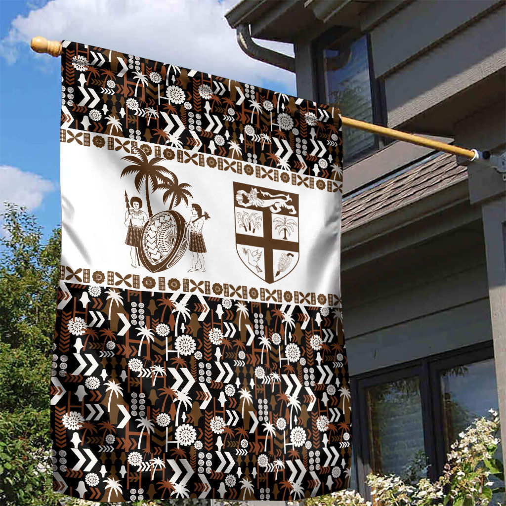 Fiji Bati Garden Flag Masi-inspired Tapa Pattern LT9 - Polynesian Pride