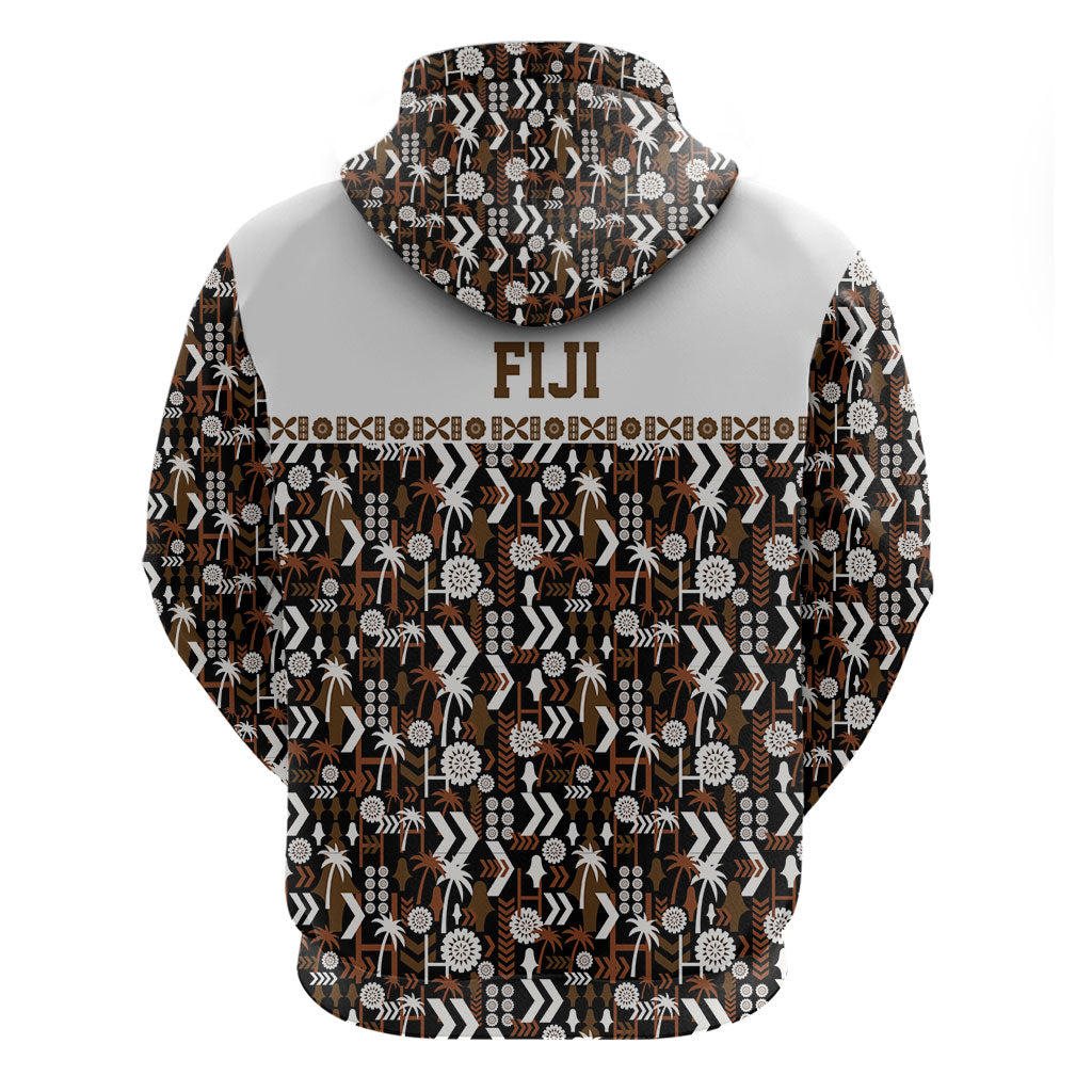 Fiji Bati Hoodie Masi-inspired Tapa Pattern LT9 - Polynesian Pride
